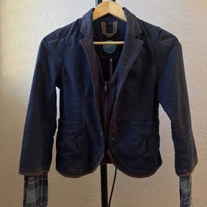 Vintage boho jacket flannel sleeves